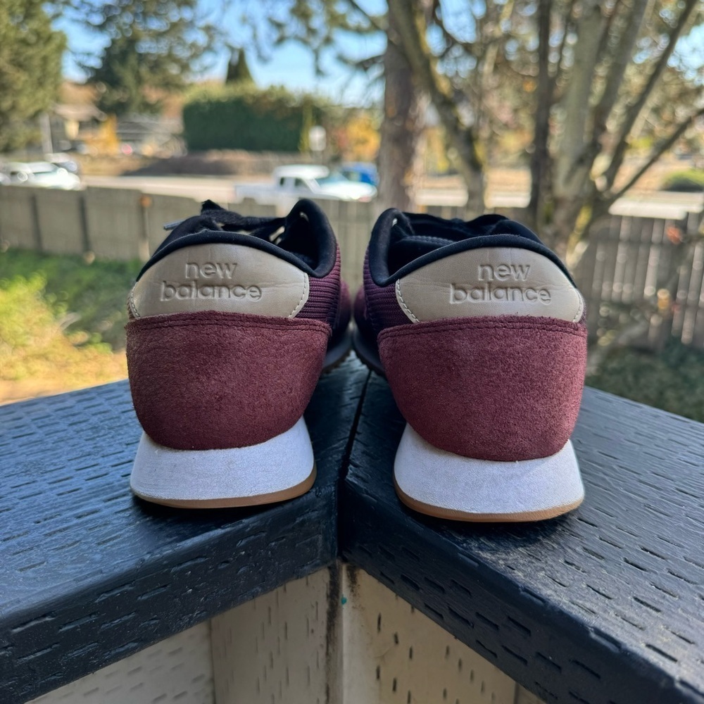 New Balance Men’s Burgandy Wine Suede 501 Shoes Size 8 - Picture 5 of 8